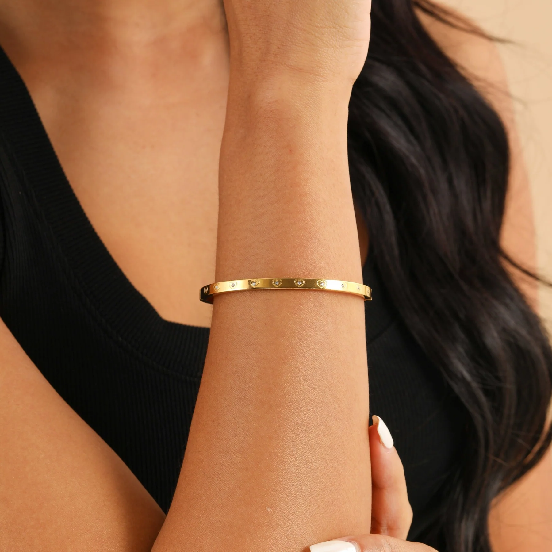 Crystal Bangle Bracelet - Image 2