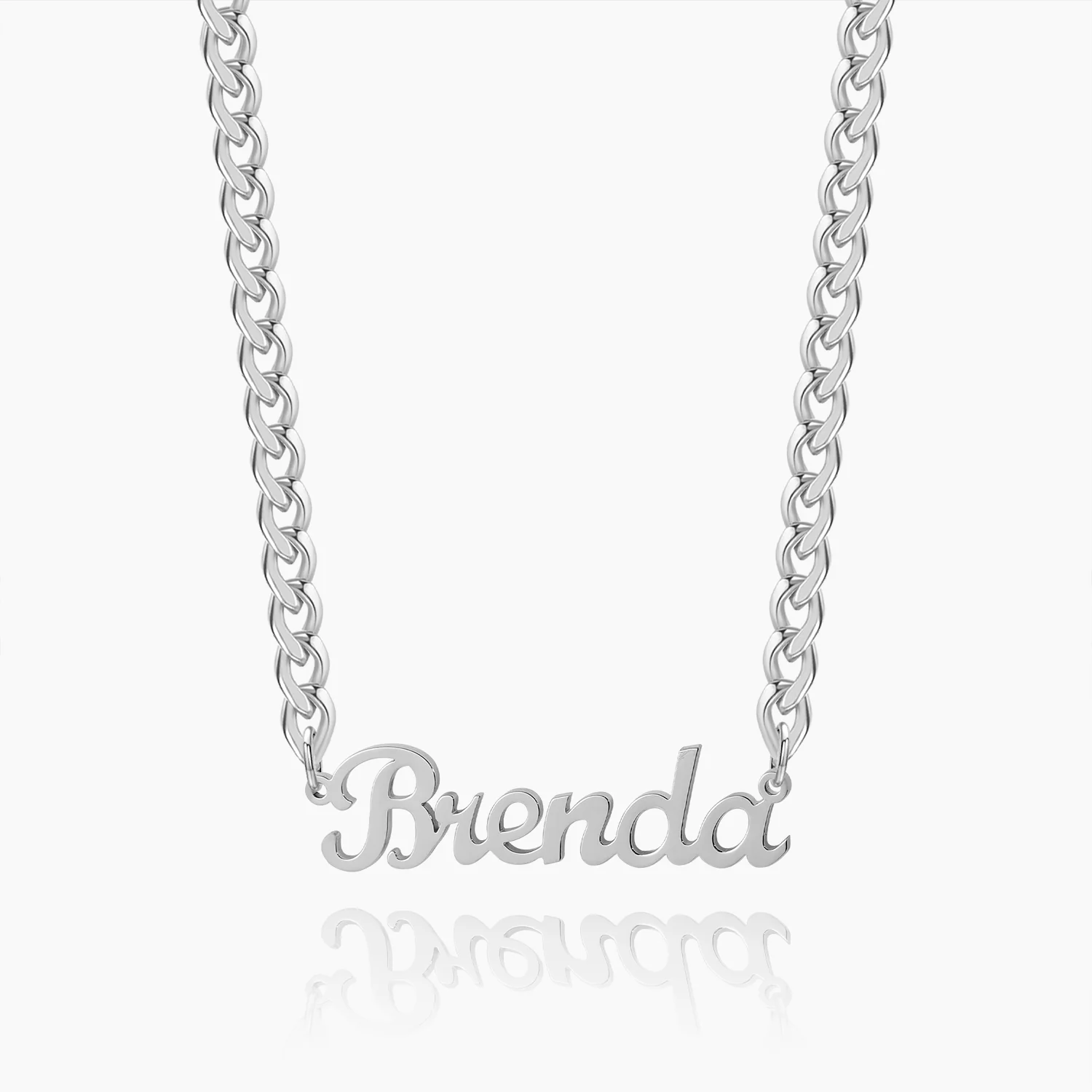 Custom Name Necklace w/ Cuban Chain - Image 5