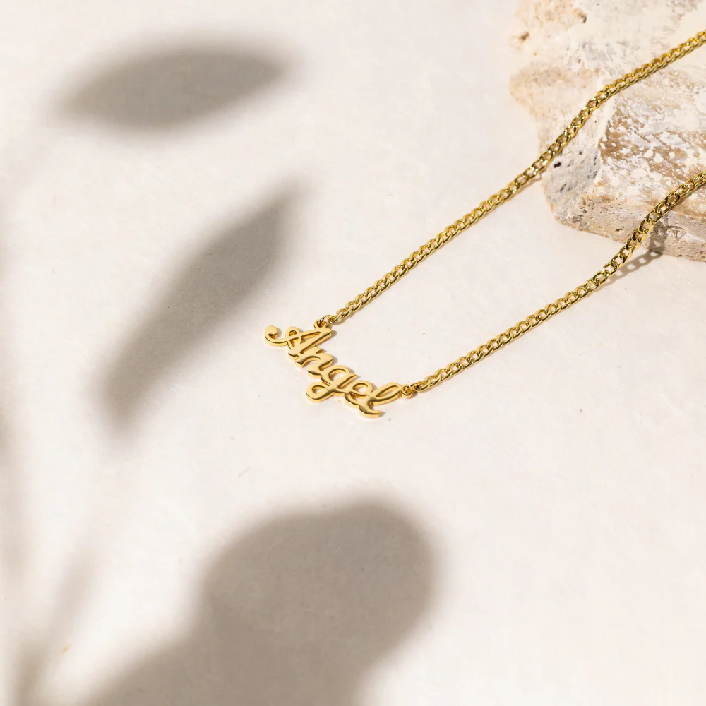 Custom Name Necklace w/ Cuban Chain - Image 7