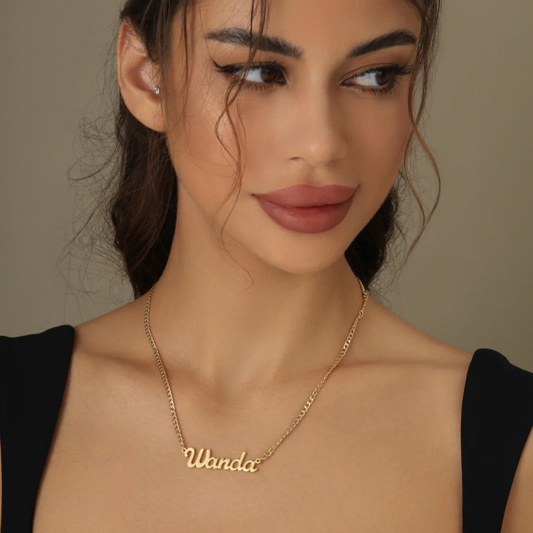 Custom Name Necklace w/ Cuban Chain - Image 9