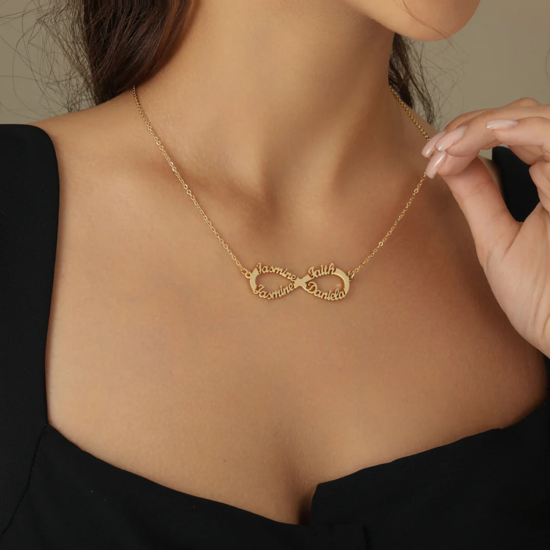 Infinity Pendant Name Necklace - Image 2