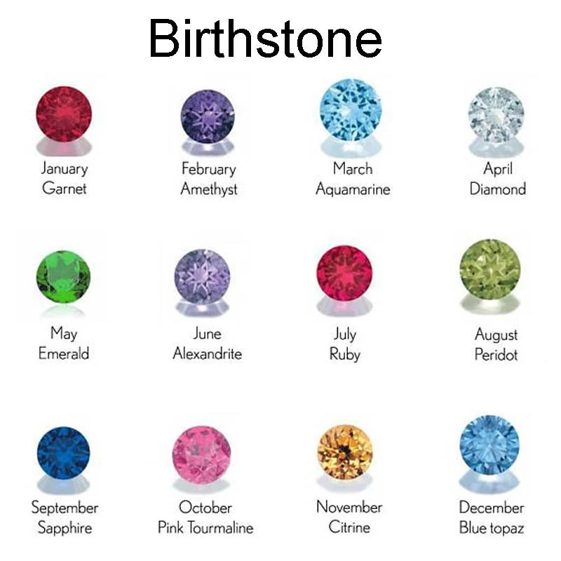 Kids Initial Heart Birthstone Necklace - Image 2