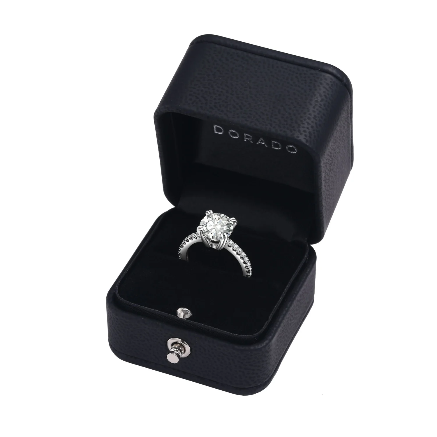 Round Cut Moissanite Engagement Ring Solitaire - Image 2